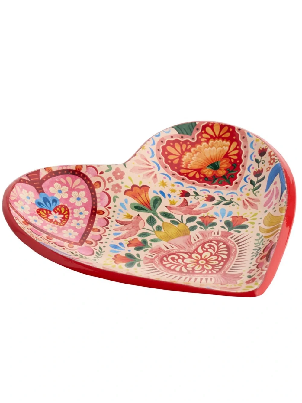 NWT Pink Multicolor Enameled Metal Milagro Tea Rest